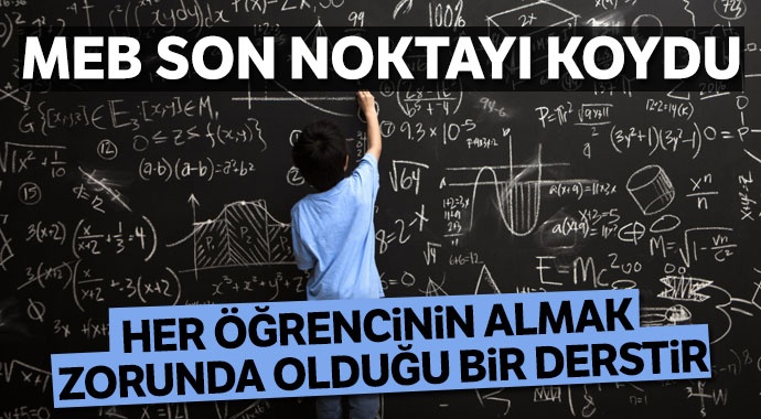 MEB'den açıklama: Matematik zorunlu ders