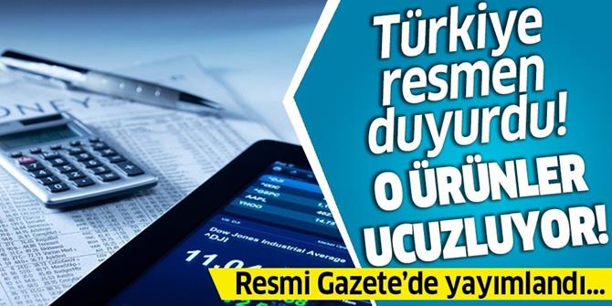 ABD menşeli 22 üründe gümrük vergisi yarıya indirildi.