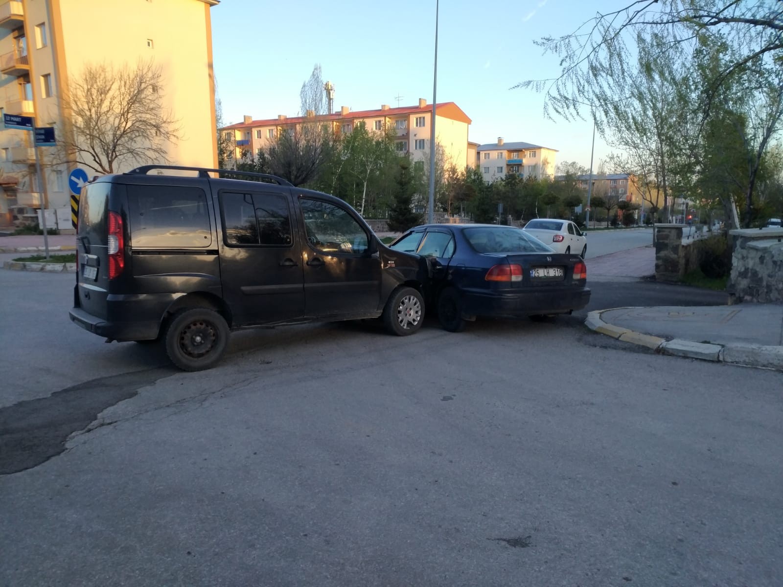 Erzurum’da trafik kazası: 1 yaralı