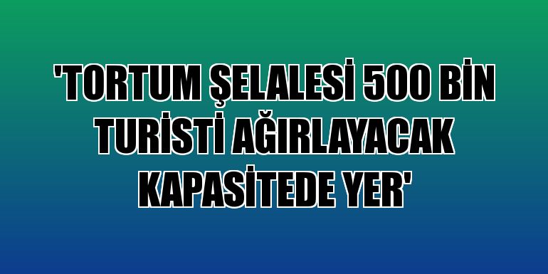 "Tortum Şelalesi 500 bin turisti ağırlayacak kapasitede yer"