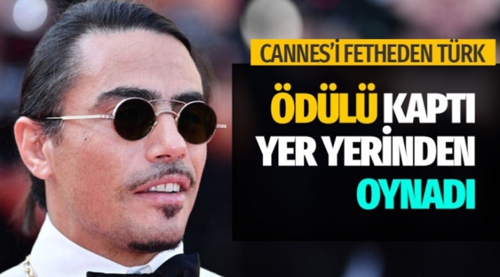 Erzurumlu Nusret, Cannes'ı tuzladı ödülü kaptı
