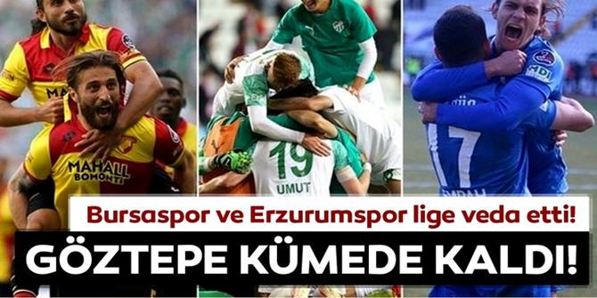 Bursaspor ve Erzurumspor küme düştü!