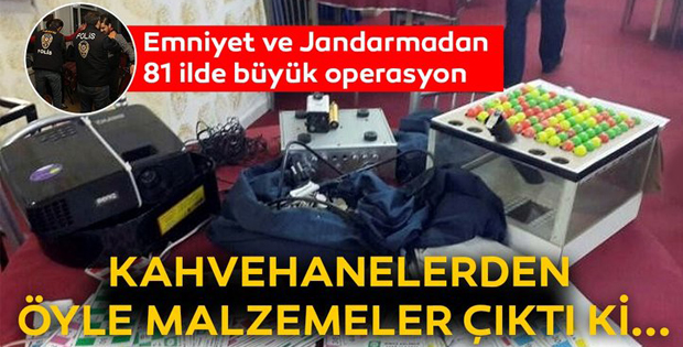 Emniyet ve Jandarmadan 81 ilde büyük operasyon