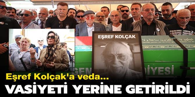 Yeşilçam'ın usta oyuncusu Eşref Kolçak son yolculuğuna uğurlandı