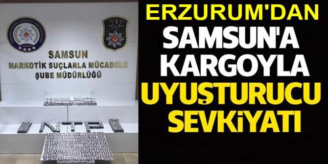 Erzurum'dan Samsun'a uyuşturucu sevkiyatı