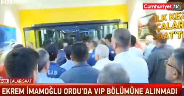 İmamoğlu, VIP'e alınmadı