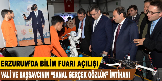 Erzurum’da Bilim Fuarı açılışı