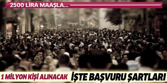 İŞKUR 2500 TL maaşla iş ilanı başvuru şartları nedir,