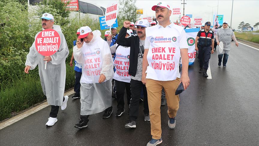 'Emek ve Adalet Yürüyüşü' ikinci gününde