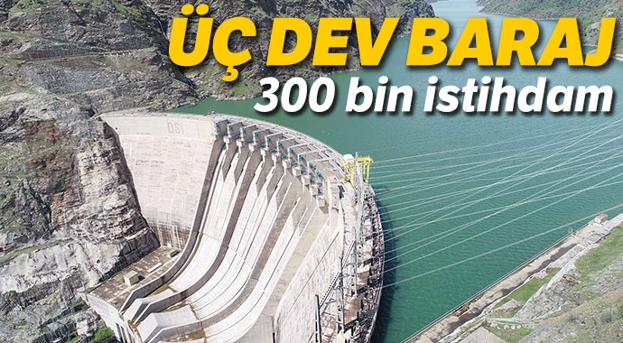 Büyük barajlardan 300 bin istiham