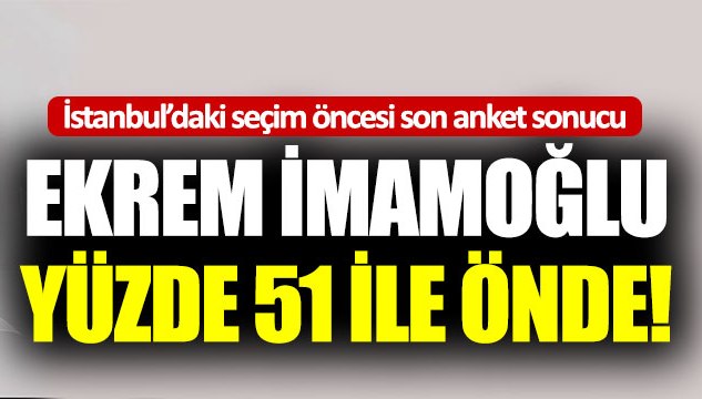 23 Haziran’daki İstanbul seçimi öncesi son anket sonucu!  Kaynak Yeniçağ: 23 Haziran’daki İstanbul seçimi öncesi son anket sonucu!