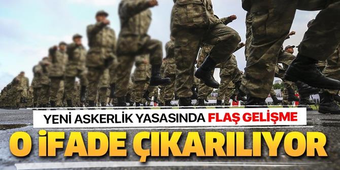 O ifade yasadan çıkarılacak.