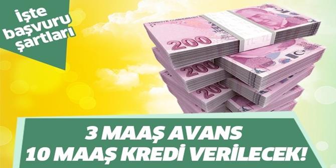 SSK Bağkur 3 maaş avans, 10 maaş kredi nasıl alınır? .