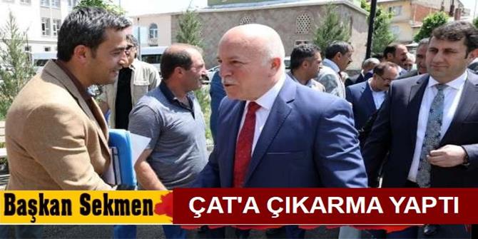 Başkan Sekmen’den Çat çıkarması