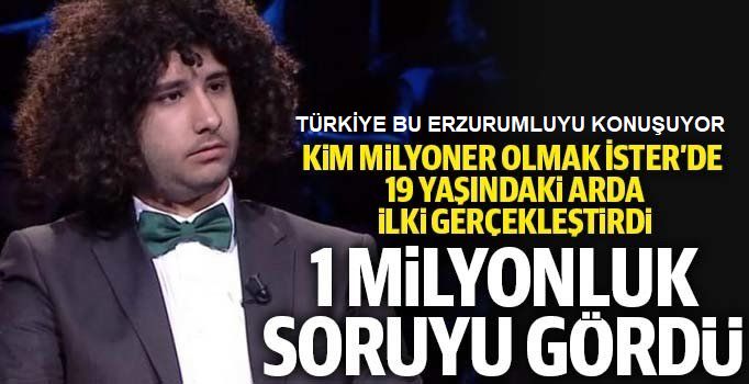 O Erzurumlu 1 milyon liralık soruyu açtırdı!