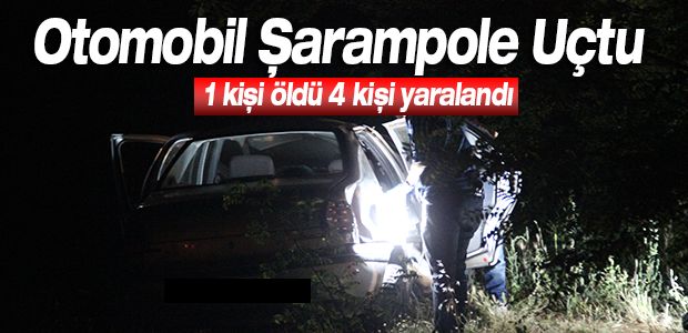Erzurumlu ailenin otomobili şarampole uçtu: 1 ölü, 4 yaralı