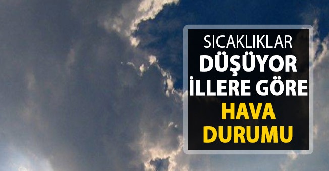 Doğu'da hava sıcaklığı düşüyor