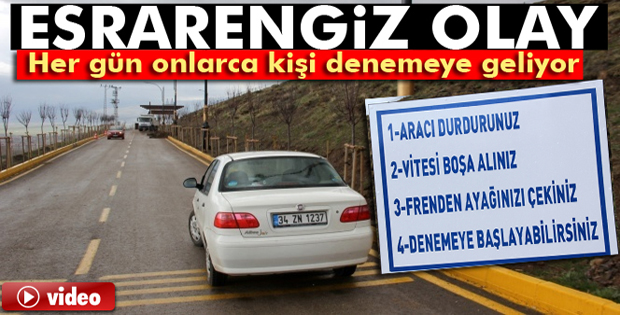 Erzurum'da gizemli yol