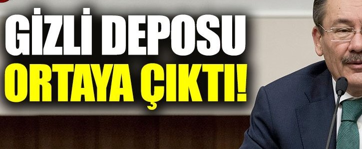 Melih Gökçek'in gizli deposu ortaya çıktı