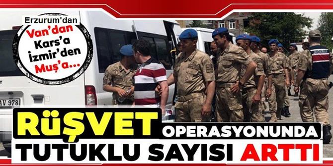 Jandarmanın 17 ilde yaptığı "rüşvet" operasyonu