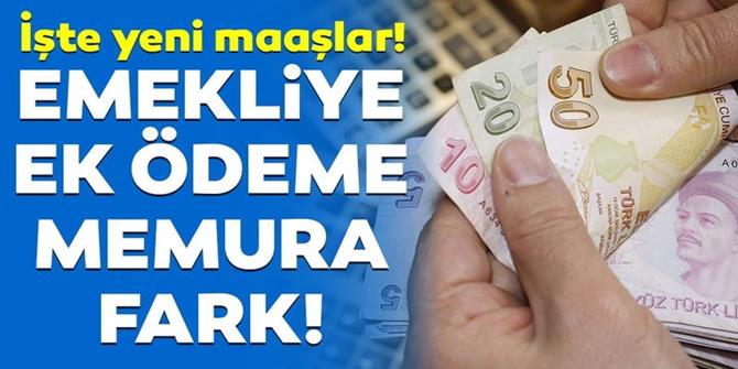 Emekliye ek ödeme memura fark