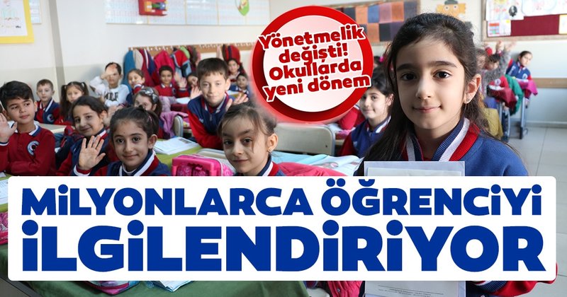 MEB’den yönetmelik değişikliği! İlk ve ortaokullarda yeni dönem