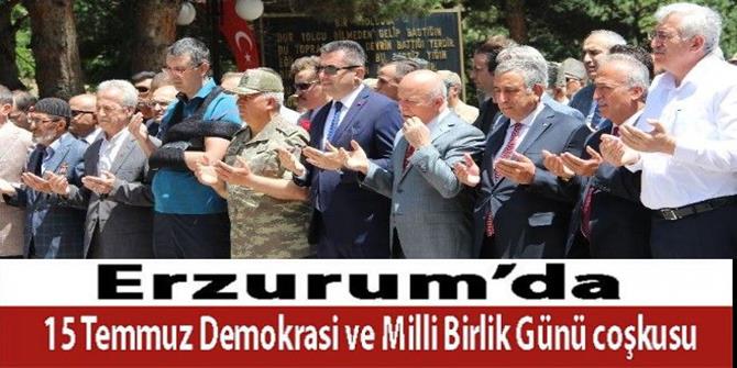 Erzurum’da 15 Temmuz Milli Birlik ve Demokrasi günü etkinlikleri