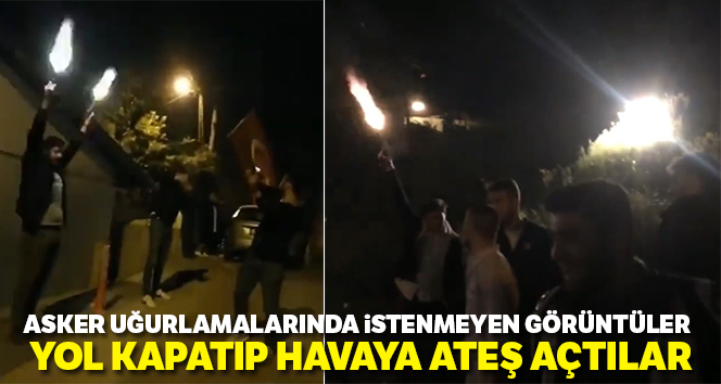 Magandalar tünel kapatıp havaya ateş açtı