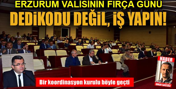 Vali Memiş: Dedikodu değil iş yapın