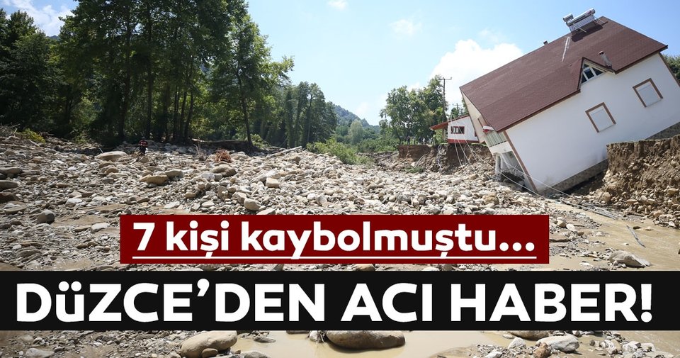 Selde kaybolan 7 kişiden birinin cesedi bulundu