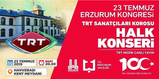 TRT’den 23 Temmuz konseri