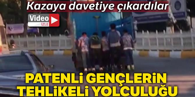 Patenci gençlerin tehlikeli yolculuğu kamerada