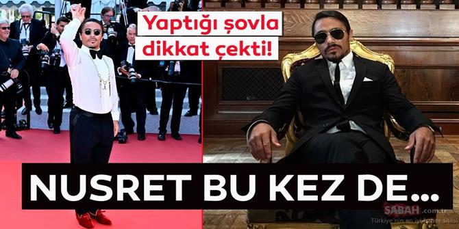 Nusret Gökçe, etlerle yaptığı gösteriyle takipçilerinin tepkisini çekti