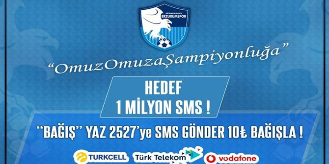 Erzurumspor'dan SMS kampanyası