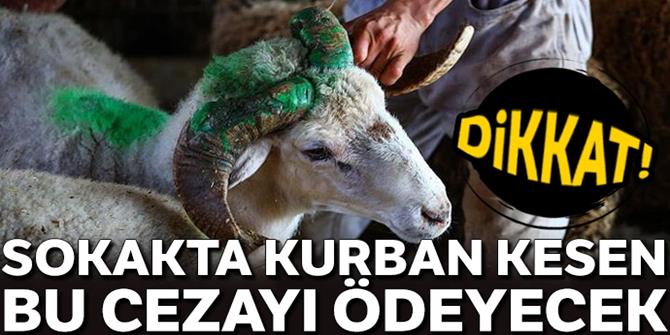 Sokakta kurban kesimine ceza