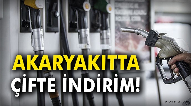 Akaryakıtta çifte indirim