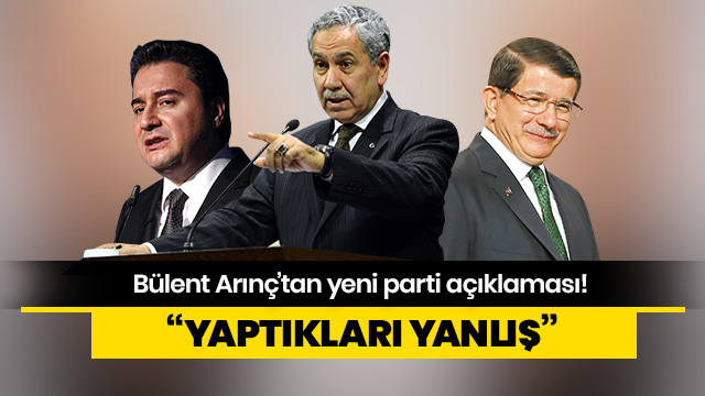 Arınç'tan Babacan ve Davutoğlu'na tepki