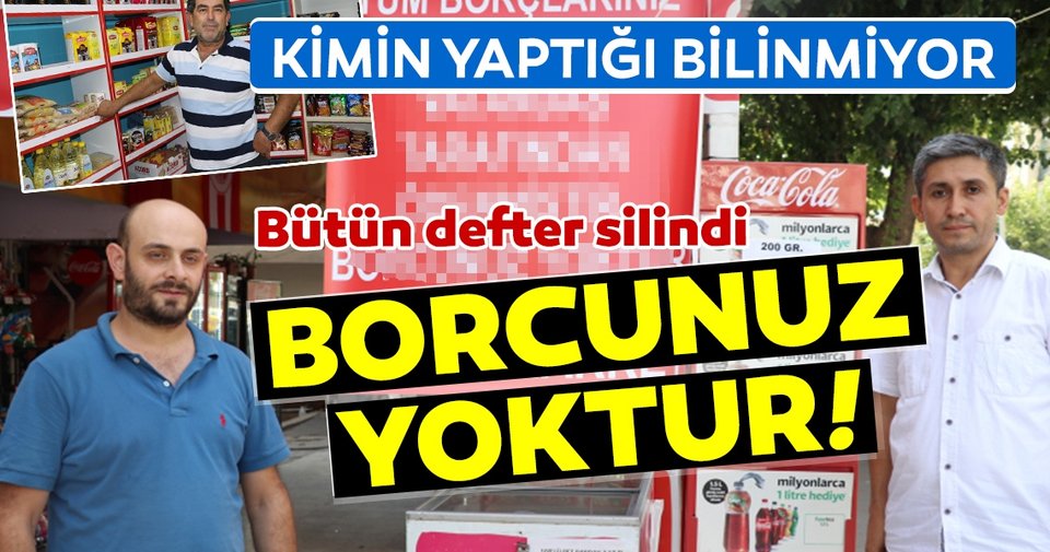 İsimsiz hayırsever borçlarını ödedi!