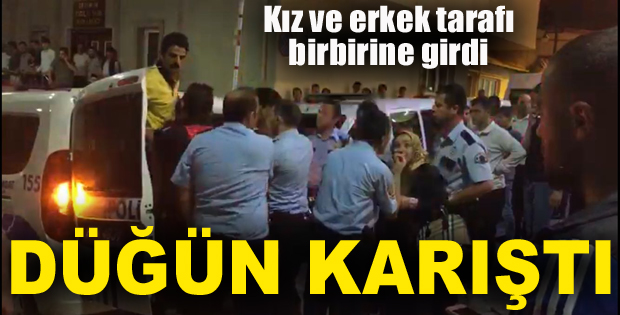 Kız ve erkek tarafı birbirine girdi!