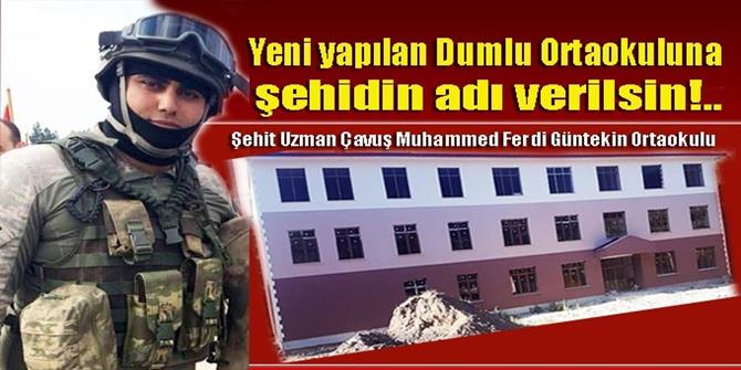 Dumlulular, şehitleri için harekete geçti!