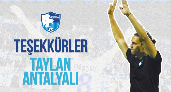 Erzurumspor'dan Taylan Antalyalı'ya teşekkür