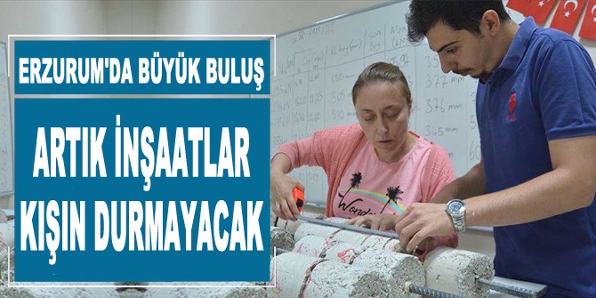 Sıcaklık sıfırın altında 17'ye de düşse inşaat aksamayacak