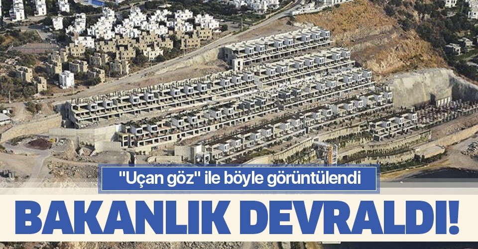 Bakanlık devraldı! 'Uçan göz' böyle görüntüledi