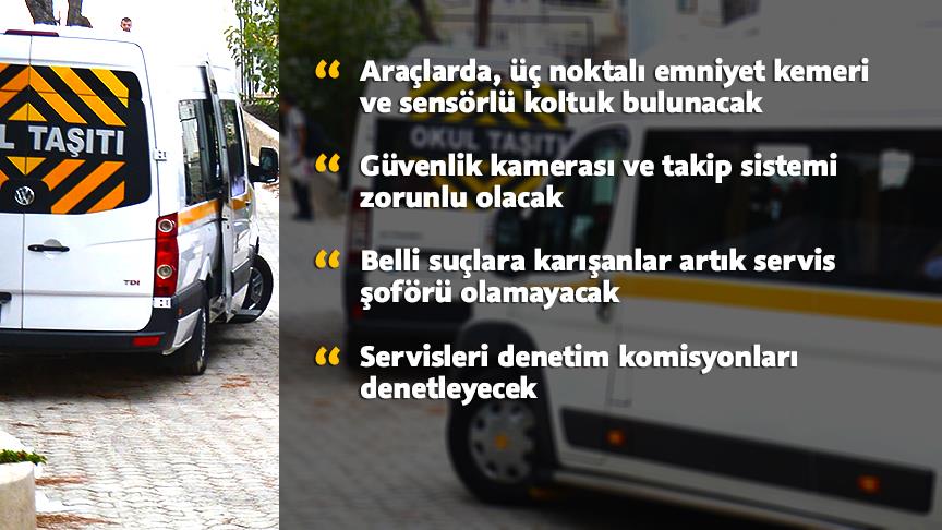 Okul servis araçlarında yeni dönem