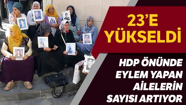 HDP önünde eylem yapan ailelerin sayısı 9'uncu günde 23'e yükseldi