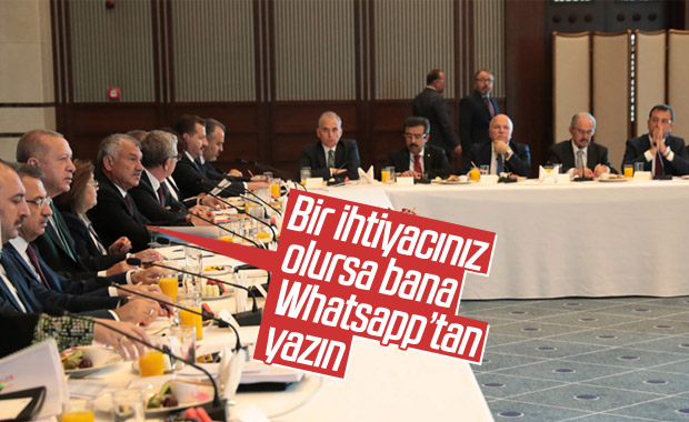 Erdoğan, belediye başkanları ile Whatsapp grubu kurdu