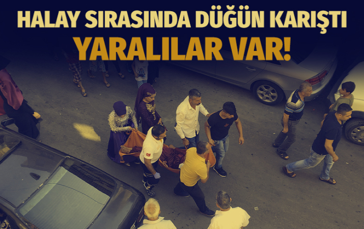 Halay sırasında düğün karıştı! Yaralılar var