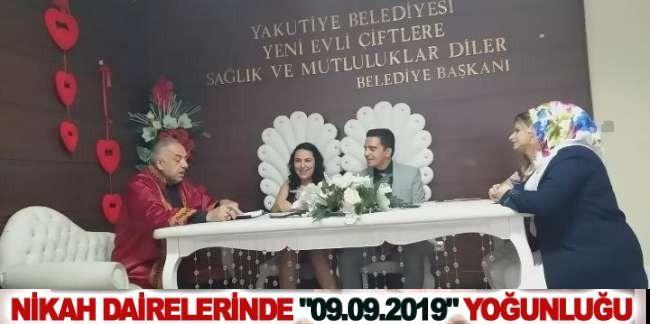 Nikah dairesinde 19.09.2019 yoğunluğu