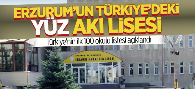 İbrahim Hakkı Fen Lisesi Erzurum’un gururu oldu