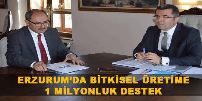 Erzurum’da bitkisel üretime 1 milyonluk destek